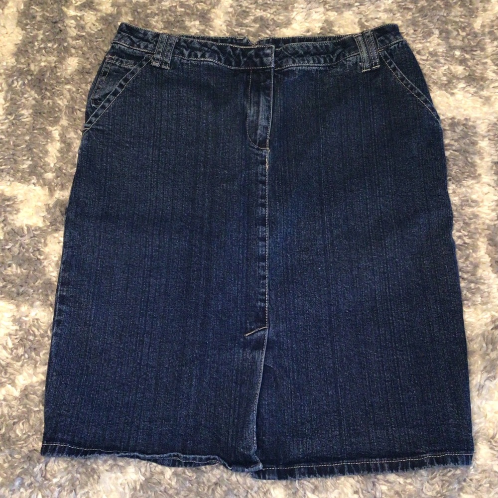 Dark wash SAIN TROPEZ WEST Jean Midi/Pencil Skirt